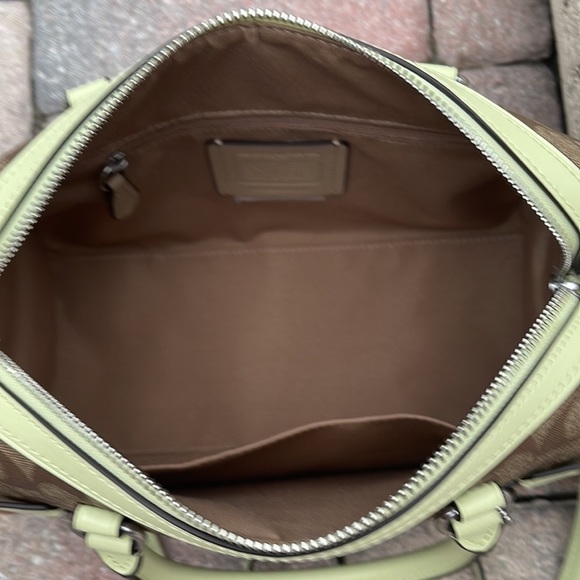 Coach Rowan Satchel In Signature Canvas SV/Khaki/Pale Lime
NWT - Picture 6 of 16